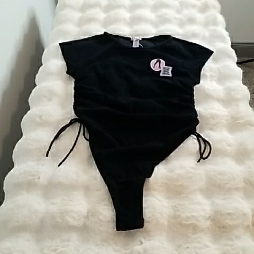 Savage X Fenty Thong  Black Bodysuit